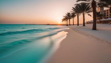 best beaches in abu dhabi kgy