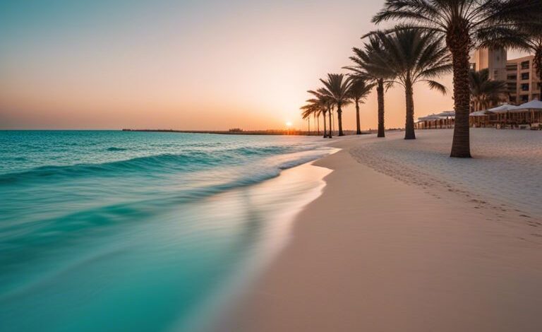 best beaches in abu dhabi kgy
