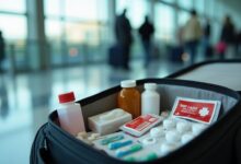 Medikamente im Handgepaeck [Bildinhalt mit KI erstellt]