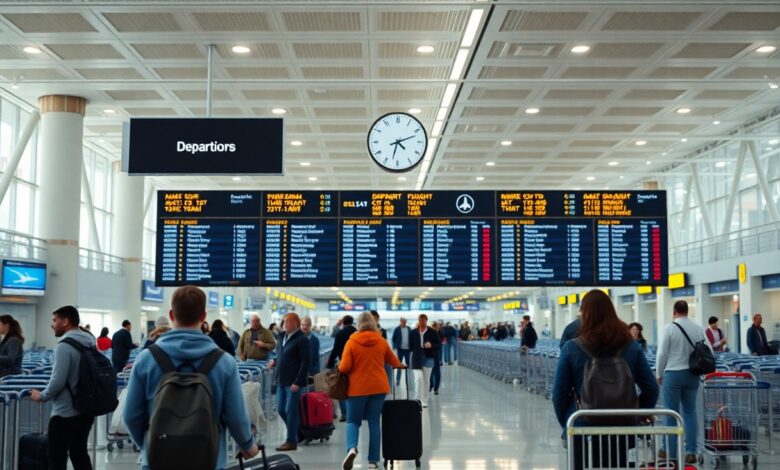 perfekte ankunftszeit am flughafen vor abflug