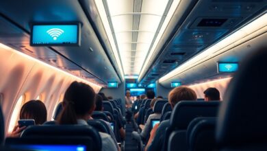 wlan oder wifi im flugzeug