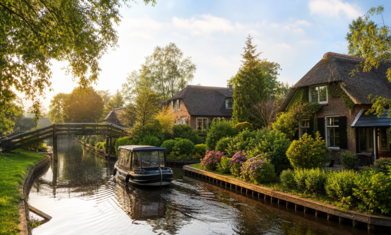 giethoorn venedig niederlande beitragsbild [Bildinhalt mit KI erstellt]