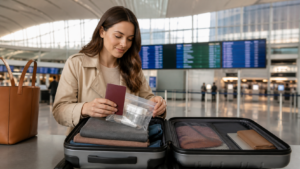 Flughafen-Fehler vermeiden: 11 Tipps für stressfreies Fliegen [Bildinhalt mit KI erstellt]